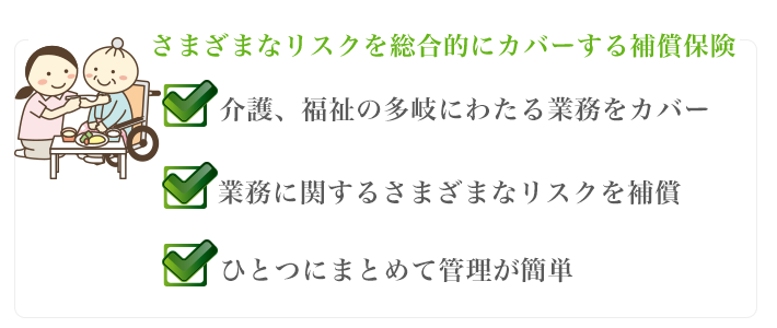 さまざまなリスクを総合的にカバーする補償保険